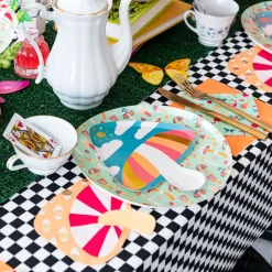 Alice Mushroom Dessert Plate, Pack of 8