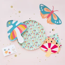Alice Mushroom Dessert Plate, Pack of 8