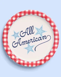 All American Plates - 24 paper plates