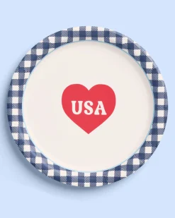 All American Plates - 24 paper plates