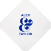 Ampersand Couple Coasters, Blue Foil