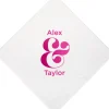 Ampersand Couple Coasters, Fuchsia Foil