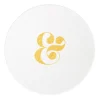 Ampersand Couple Coasters, Gold Foil
