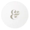 Ampersand Couple Coasters, Silver Foil