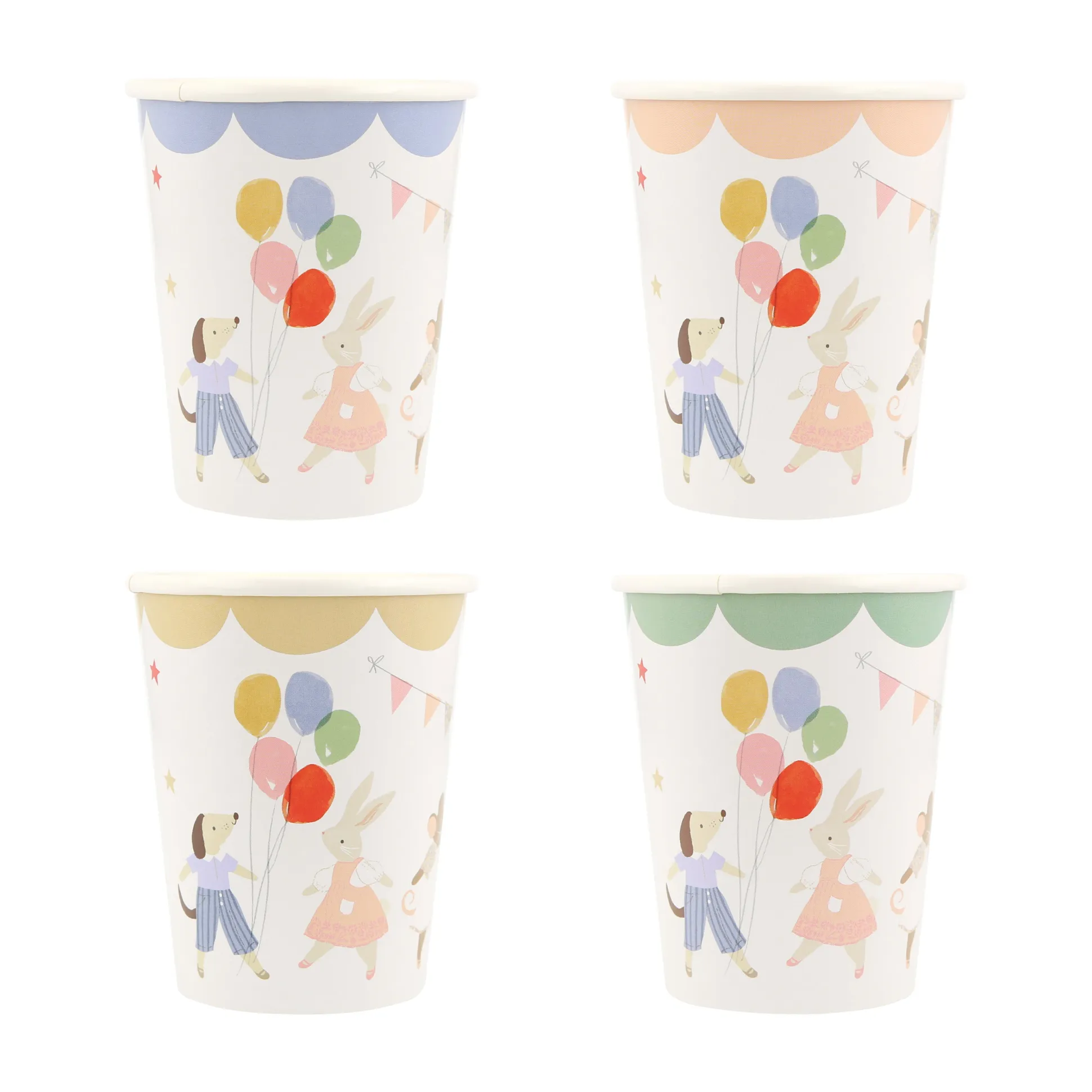 Animal Friends Cups, Set of 8