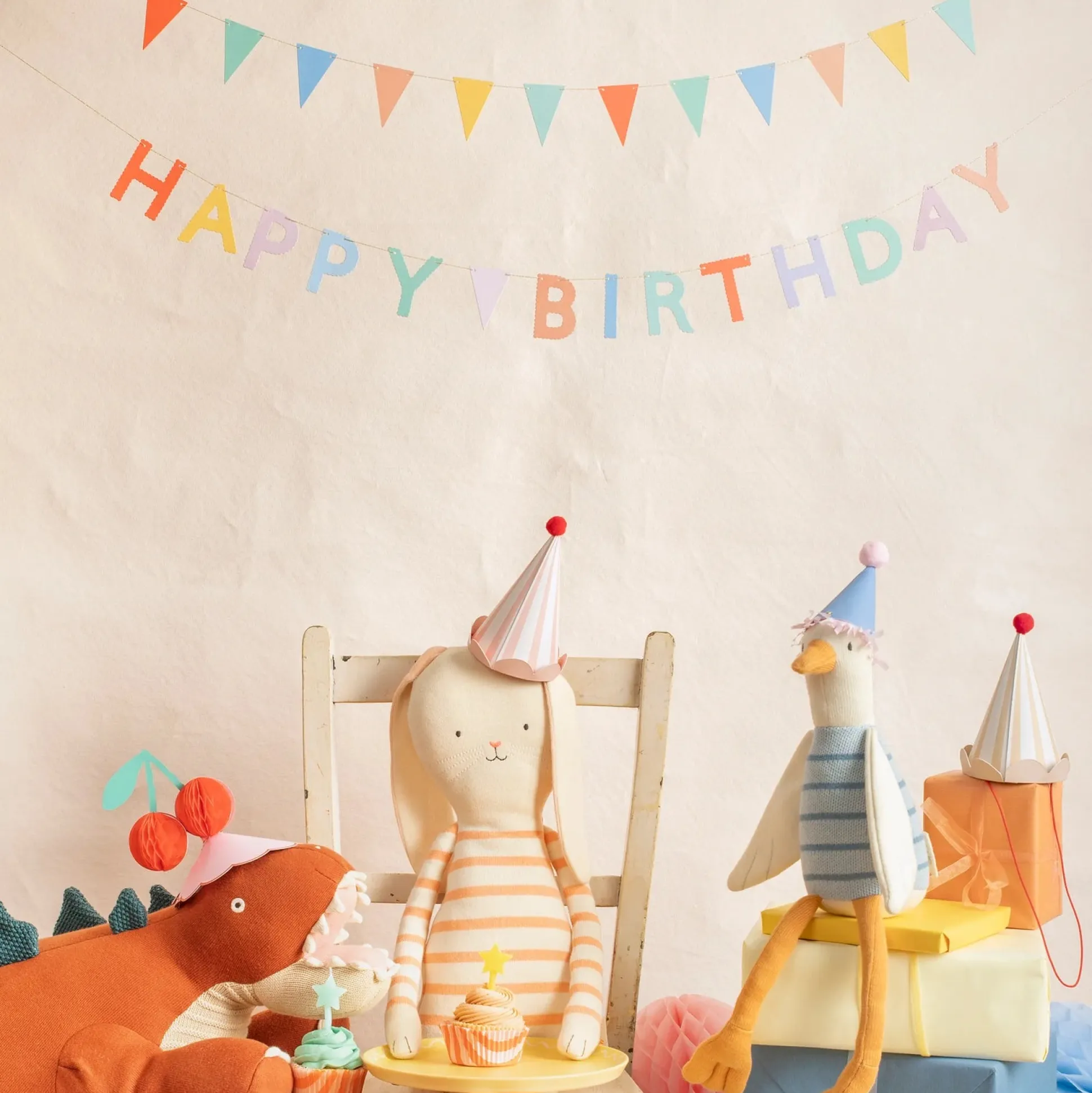 Animal Friends Party Hats, Set of 8