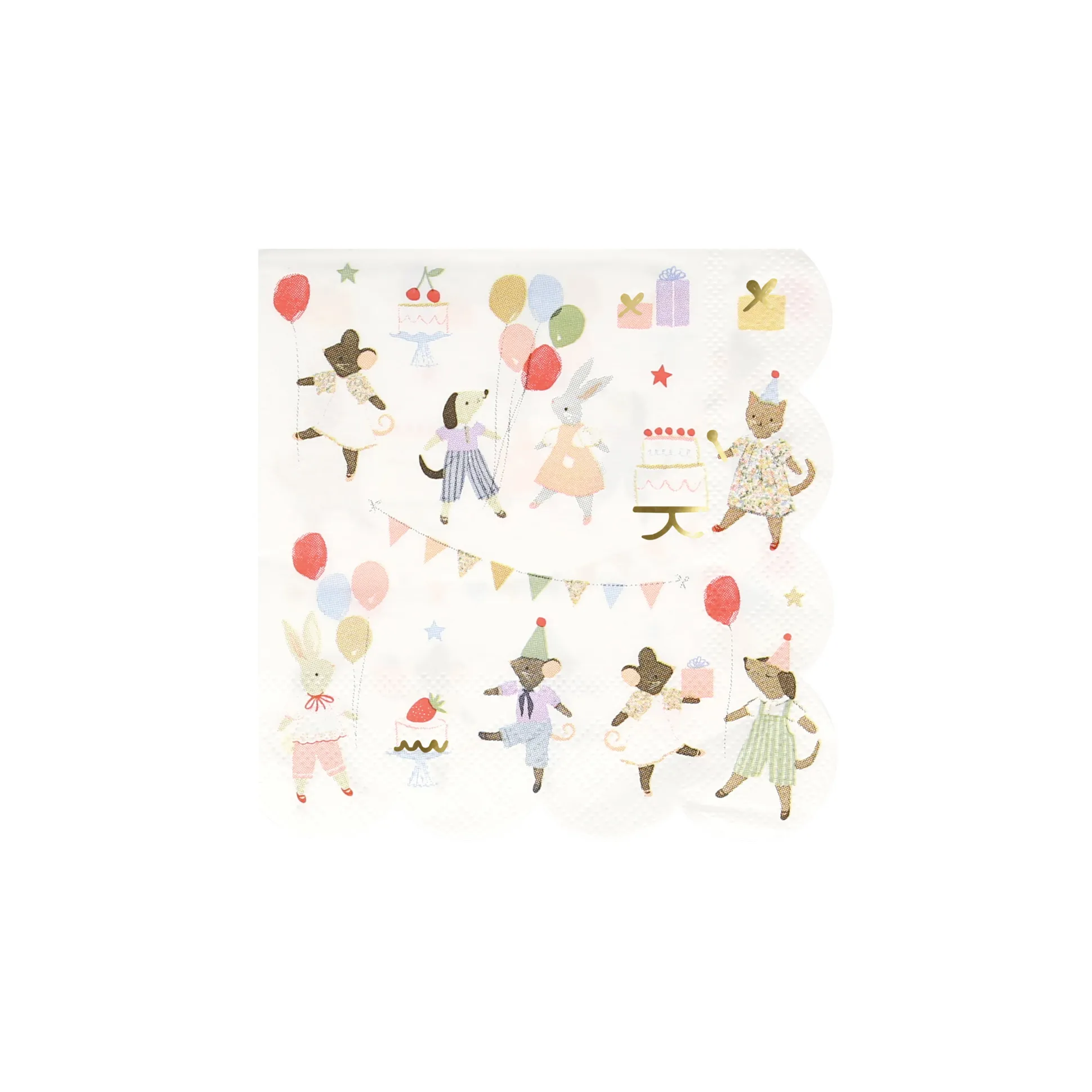 Animal Friends Small Napkins, Set of 16
