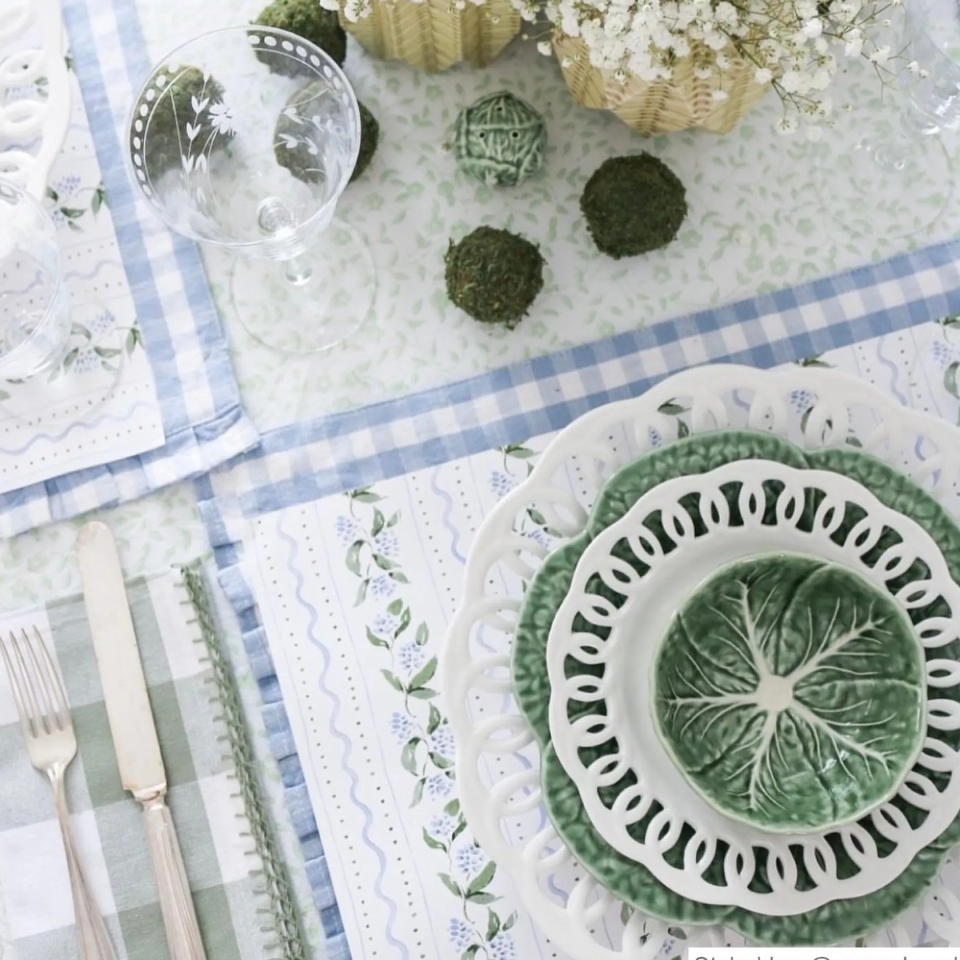 April x Camilla Moss Rectangle Paper Placemats, Set of 24