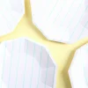 Aqua Frenchie Striped Large Plates, Pack of 8