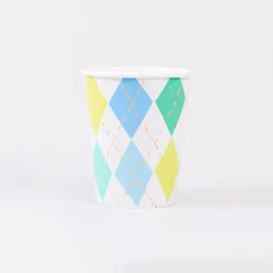 Argyle Cups (x 8)