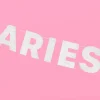 Aries Season Banner - Silver Glitter Banner