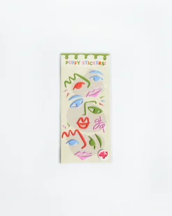 Art Party Puffy Stickers, Pack of 10