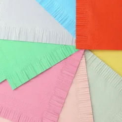 Assorted Bright Small Napkins, Pack of 16