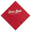 Babe Bash Personalized Napkin, Silver Foil