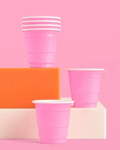 Baby Pink Shot Glasses, Pack of 50