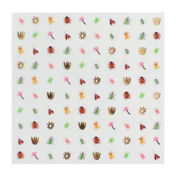 Backyard Bugs Nail Stickers, Pack of 100