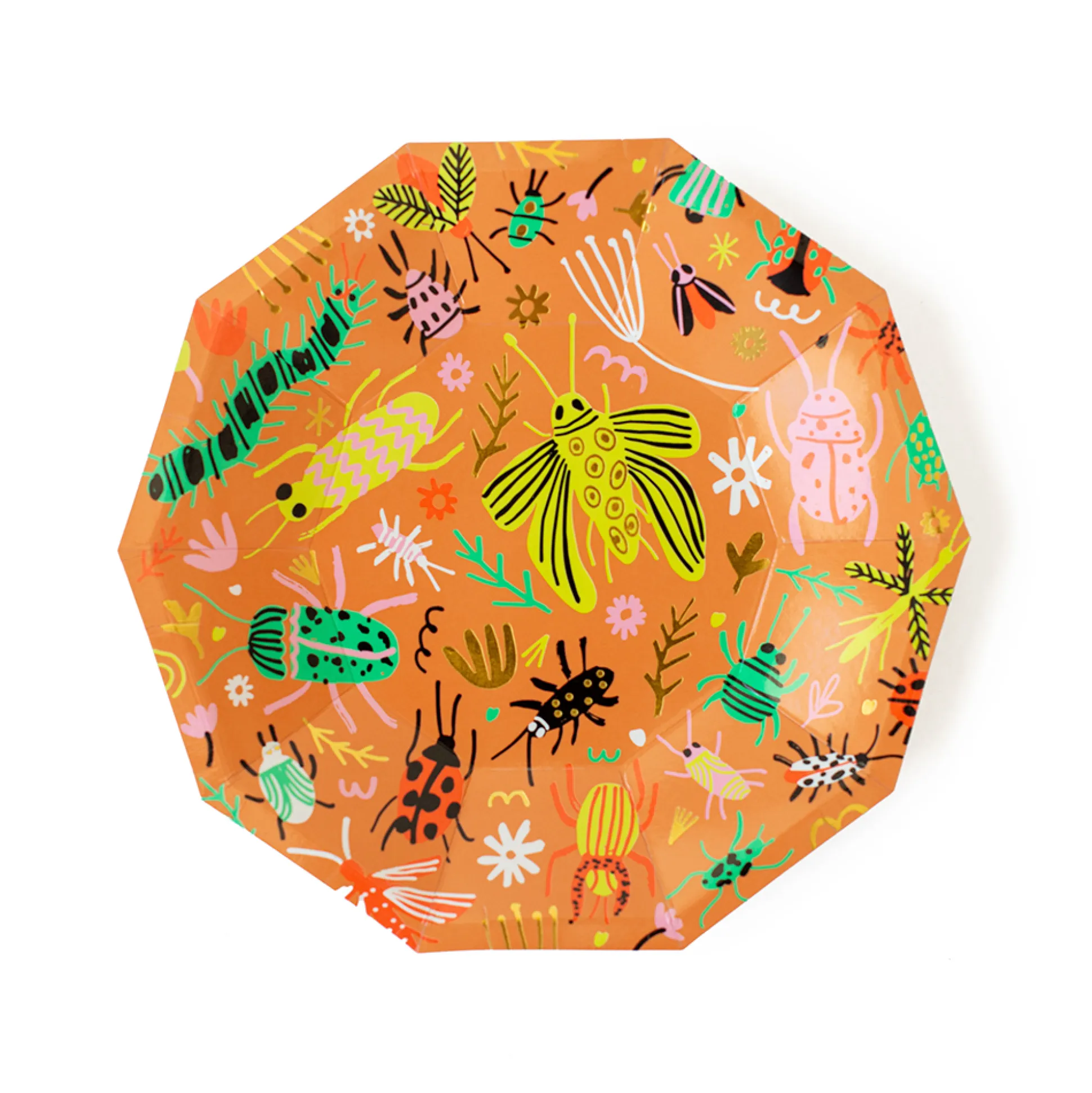 Backyard Bugs Small Plates, Pack of 8