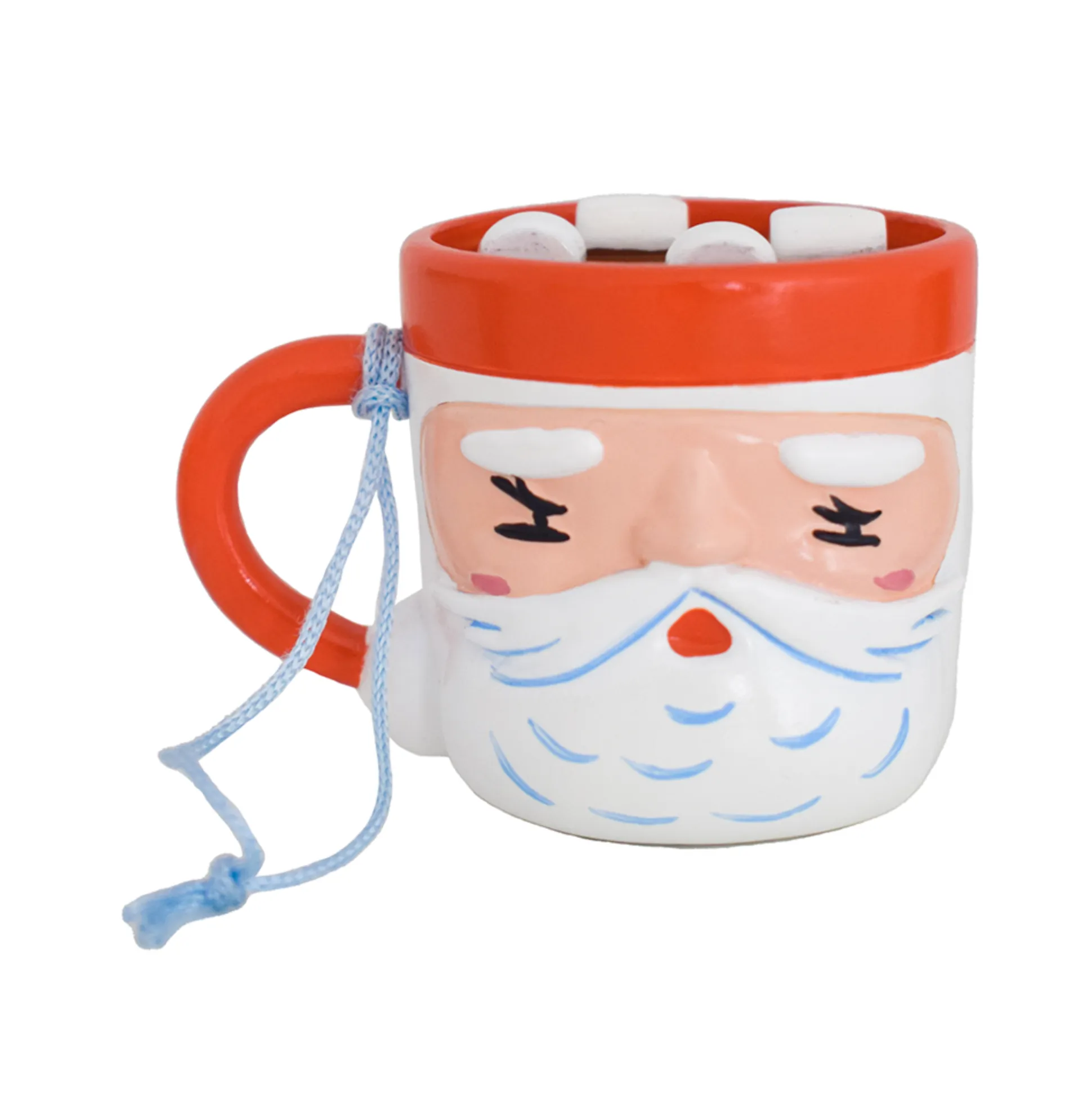 Baking Spirits Bright Happy Santa Mug Ornament