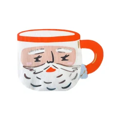 Baking Spirits Bright White Santa Mug Large Napkins, Pack of 16