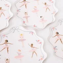 Ballerina Plates, Pack of 8