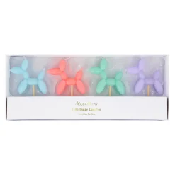 Balloon Dog Candles, Pack of 4