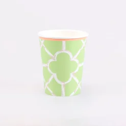 Bamboo Pattern Cups (x 8)