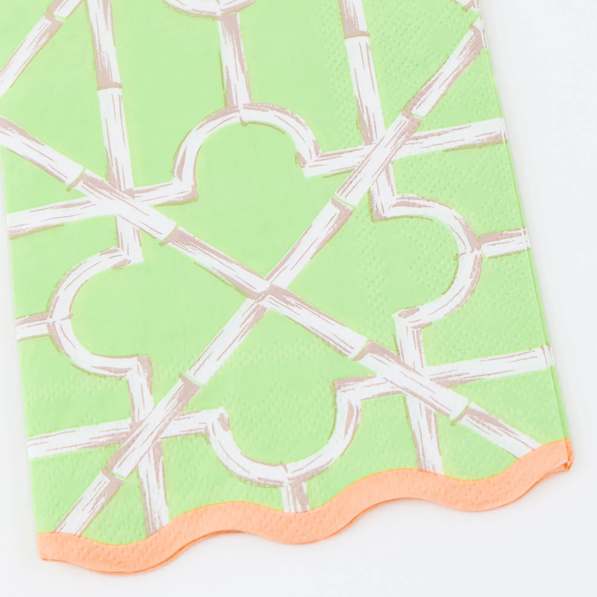 Bamboo Pattern Guest Towels (x 16)