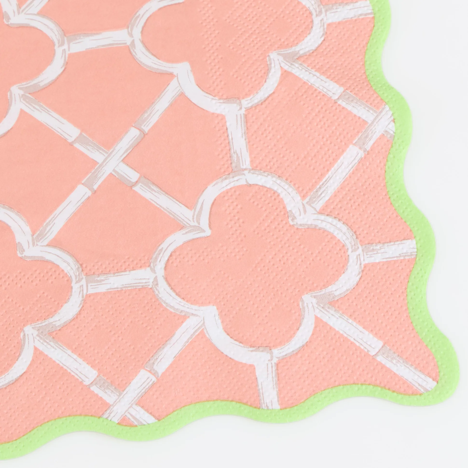 Bamboo Pattern Large Napkins (x 16)
