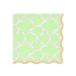 Bamboo Pattern Large Napkins (x 16)