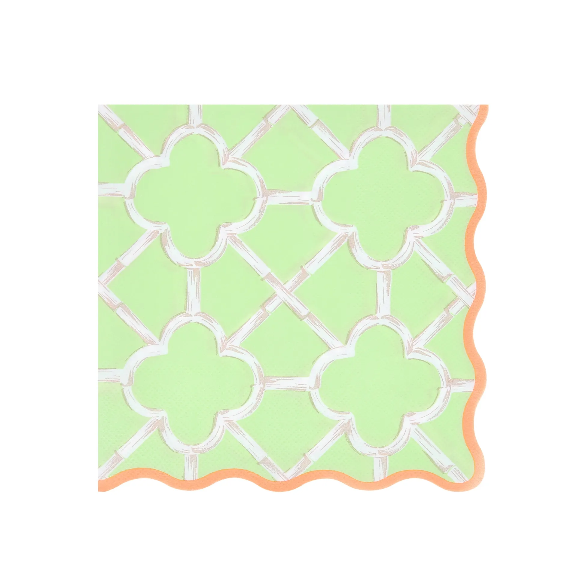 Bamboo Pattern Large Napkins (x 16)