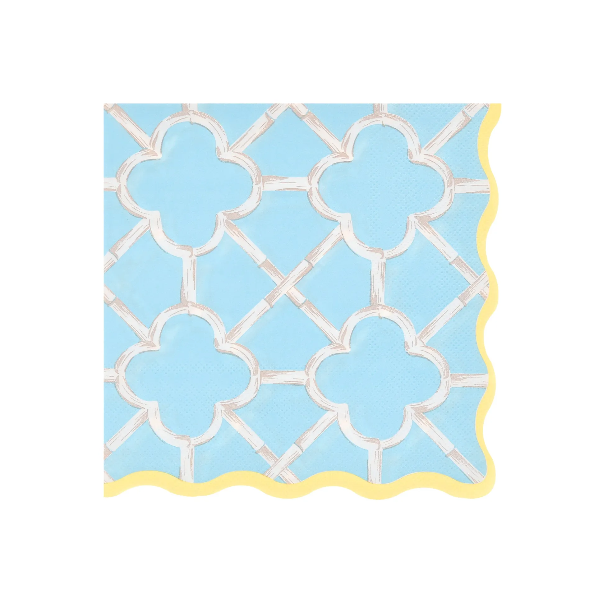 Bamboo Pattern Large Napkins (x 16)