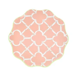Bamboo Pattern Side Plates (x 8)