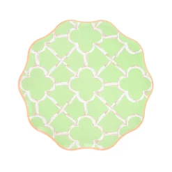 Bamboo Pattern Side Plates (x 8)
