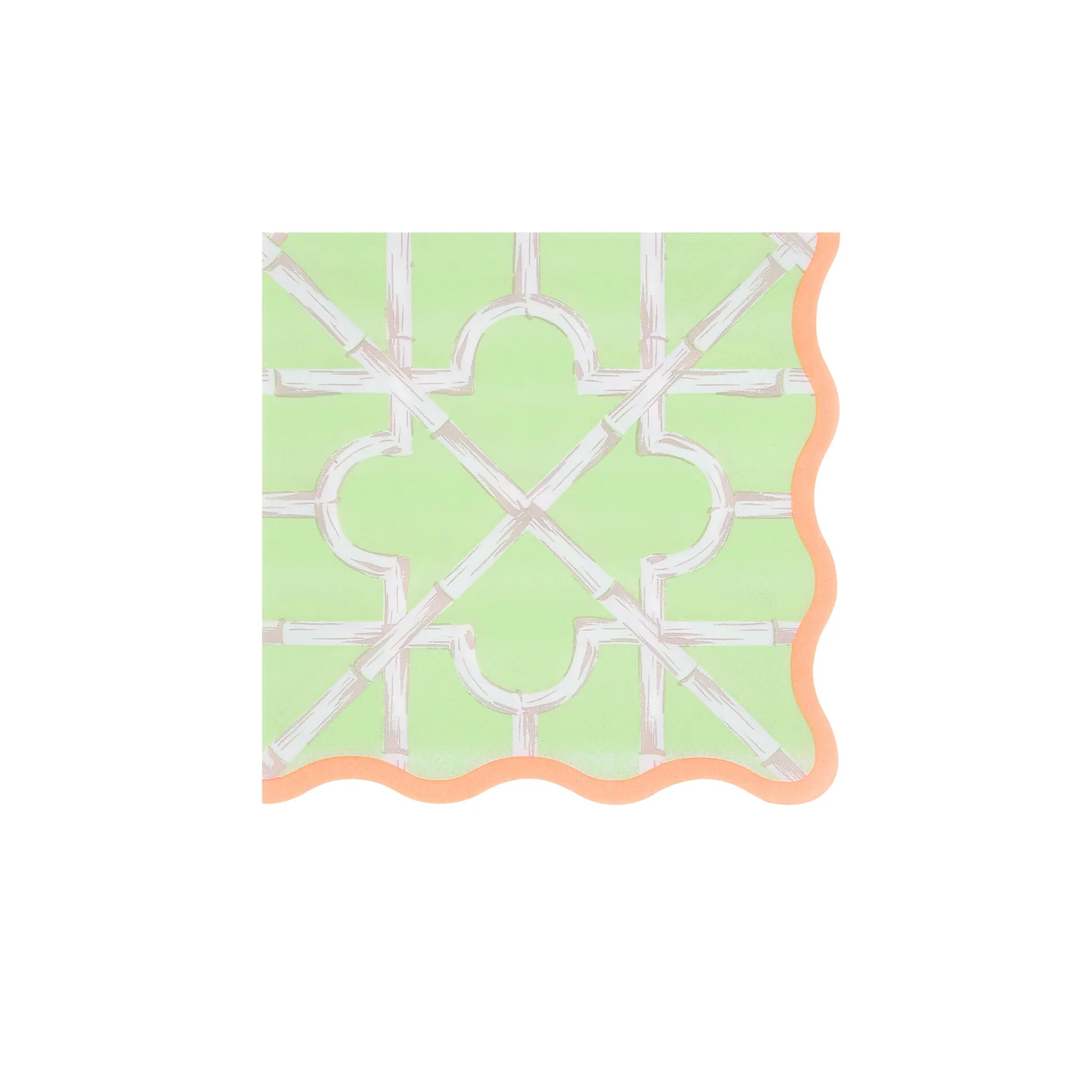 Bamboo Pattern Small Napkins (x 16)