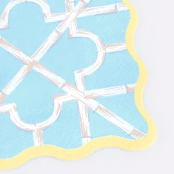 Bamboo Pattern Small Napkins (x 16)