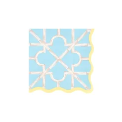 Bamboo Pattern Small Napkins (x 16)