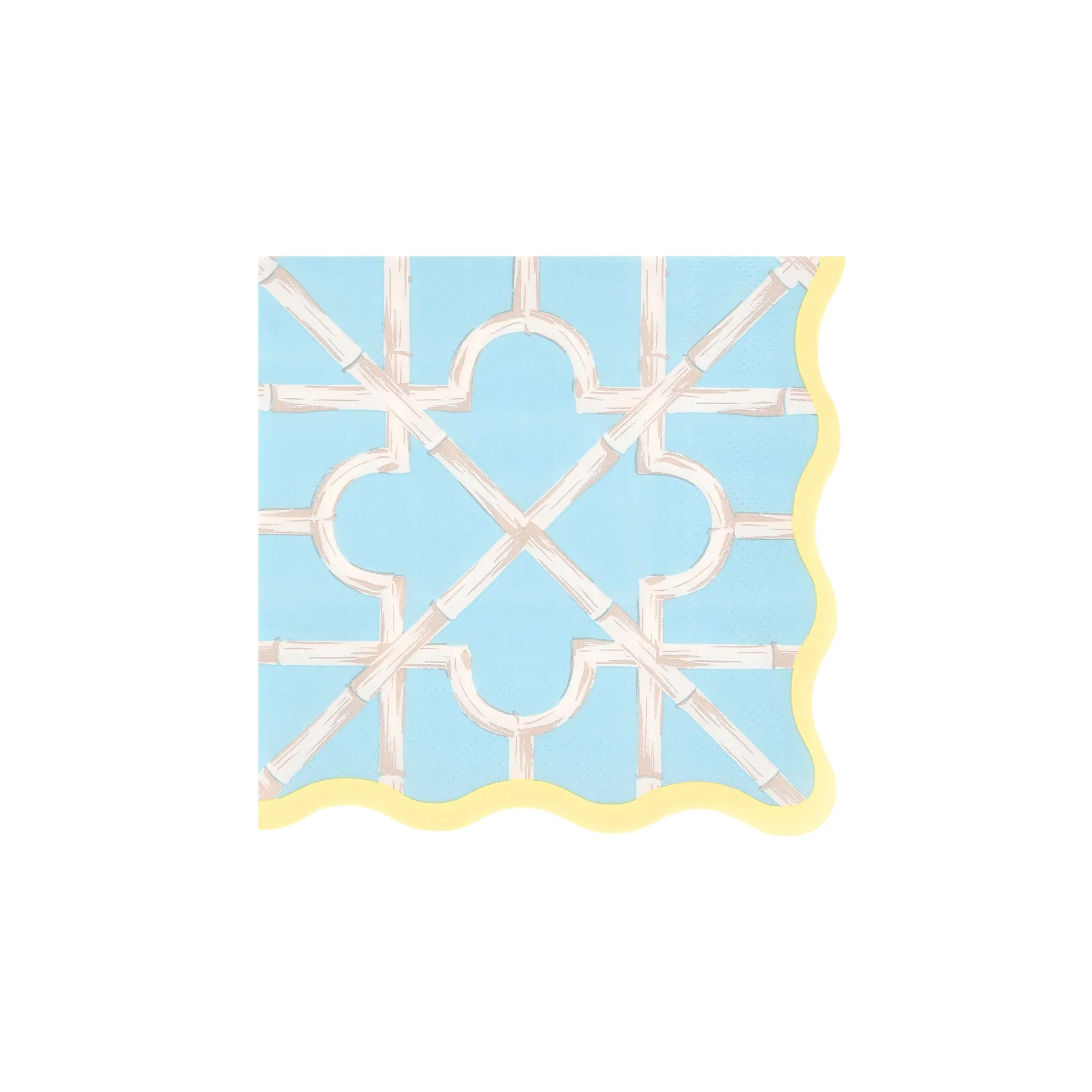 Bamboo Pattern Small Napkins (x 16)
