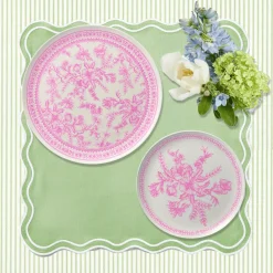 Bamboo Pink Toile Small Plates (Pack of 4)
