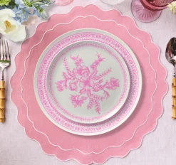 Bamboo Pink Toile Small Plates (Pack of 4)