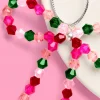 Beaded Bow Ornament Set - 6 beaded bows