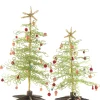 Beaded Trees-Chartreuse, Set of 2