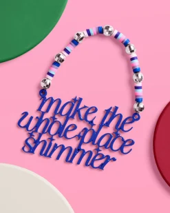 Bejeweled Ornament - glossy blue ornament
