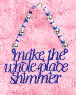 Bejeweled Ornament - glossy blue ornament