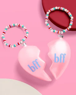 BFF Ornament - 2 piece split heart ornament