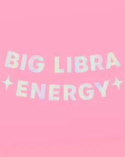 Big Libra Energy Banner - Iridescent Foil Banner