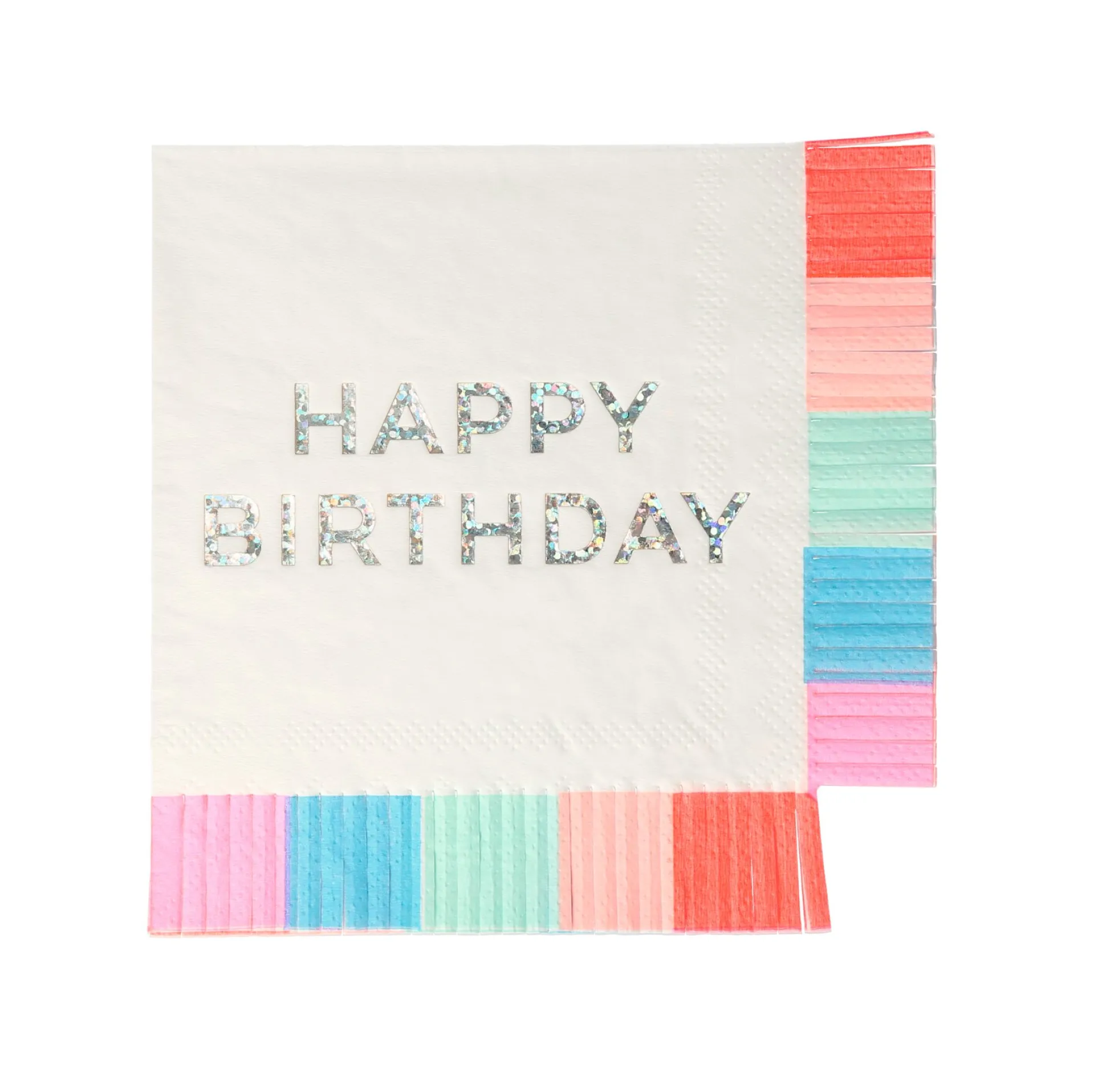 Birthday Fringe Small Napkins, Pack of 16