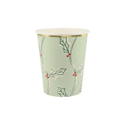 Block Print Cups, Pack of 8