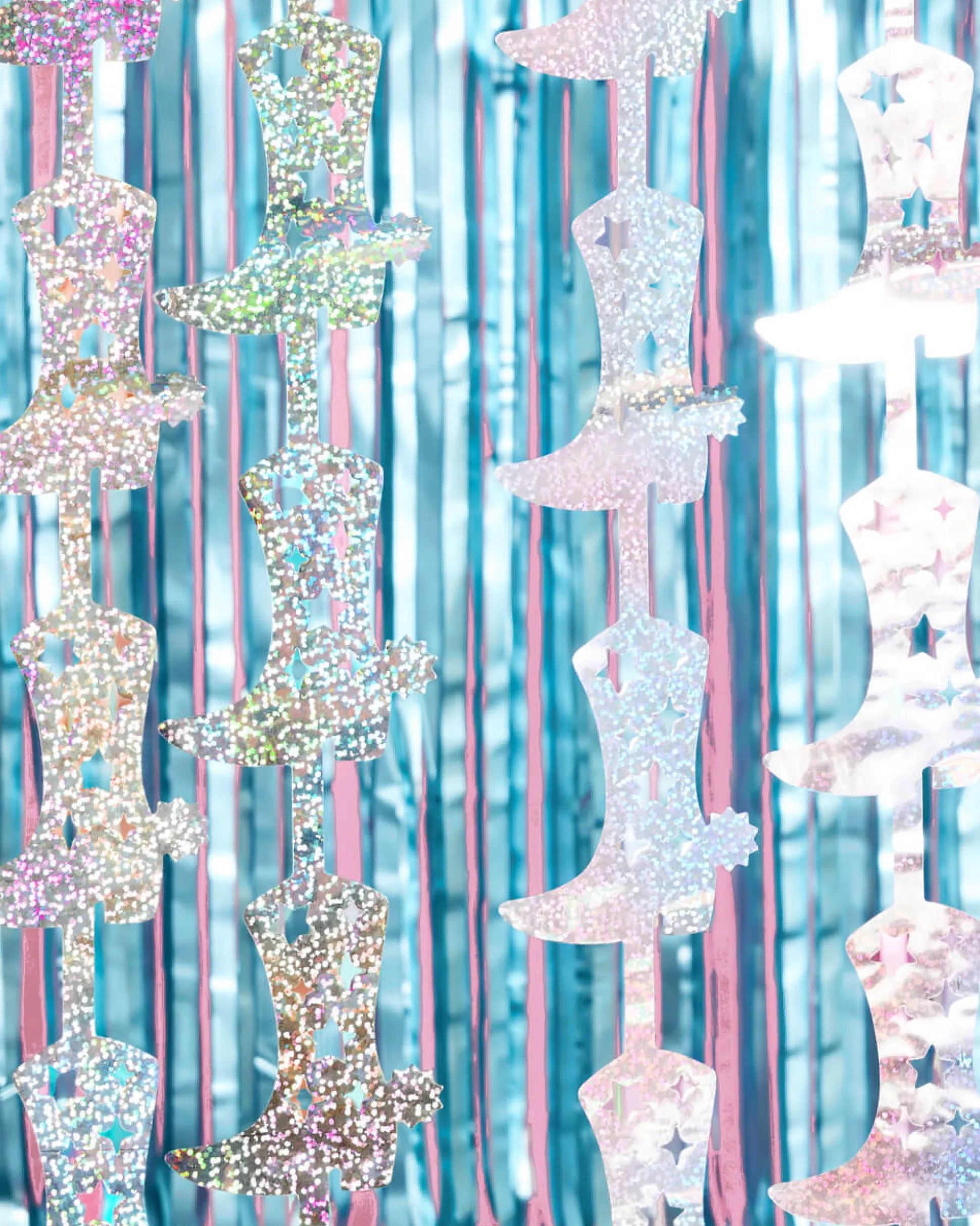 Blue Cowgirl Curtain Pack