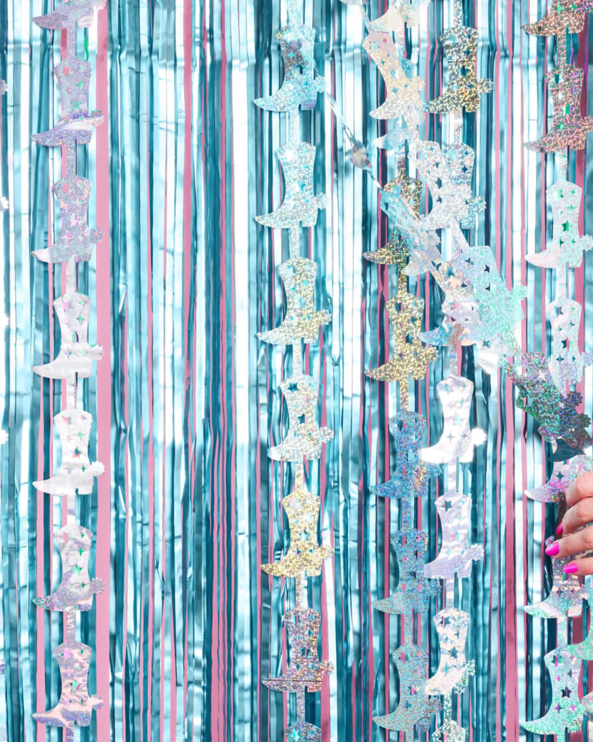 Blue Cowgirl Curtain Pack