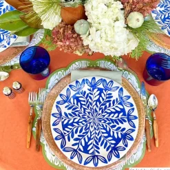 7" Blue Paper Plates, Pack of 8